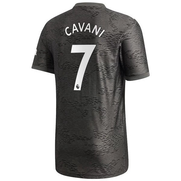 Camiseta Manchester United NO.7 Cavani Segunda Equipación 2020-2021 Negro